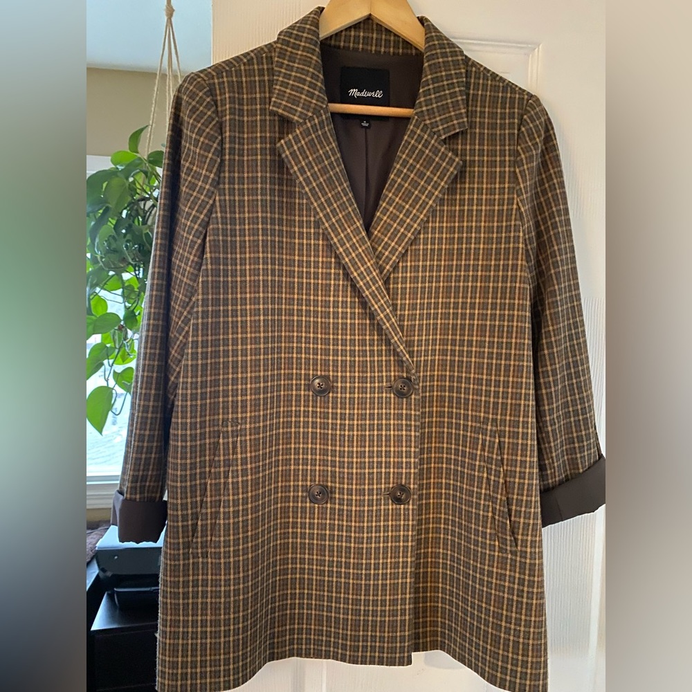 Madewell double breasted blazer size M